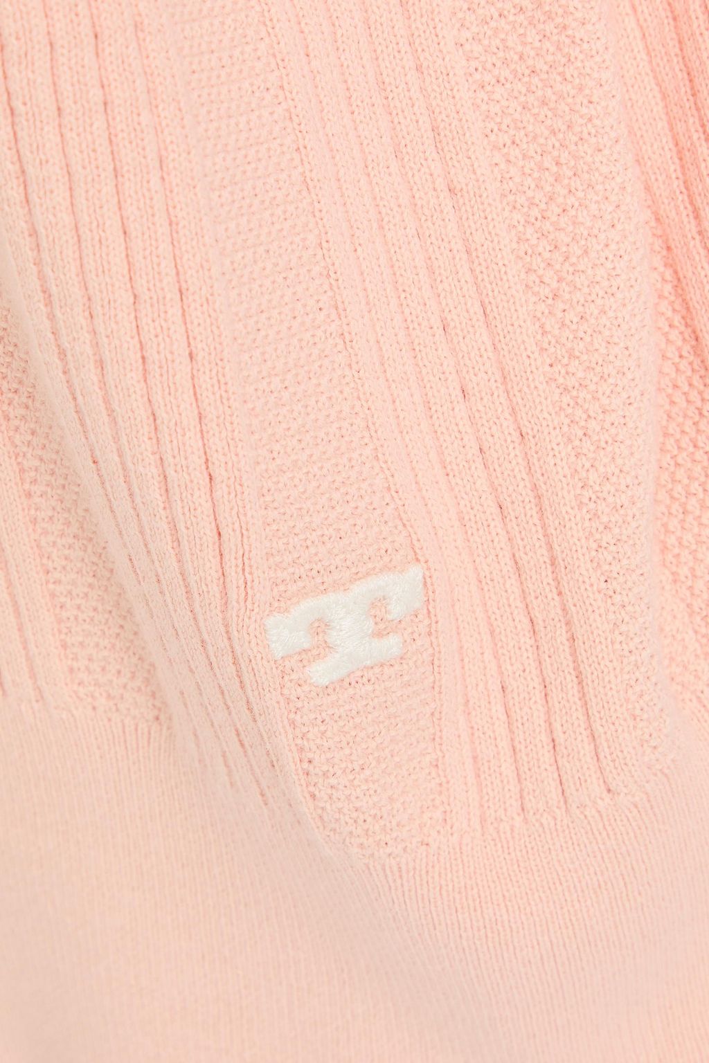 TORY BURCH Pullover aus Häkelstrick aus Baumwolle mit Polokragen