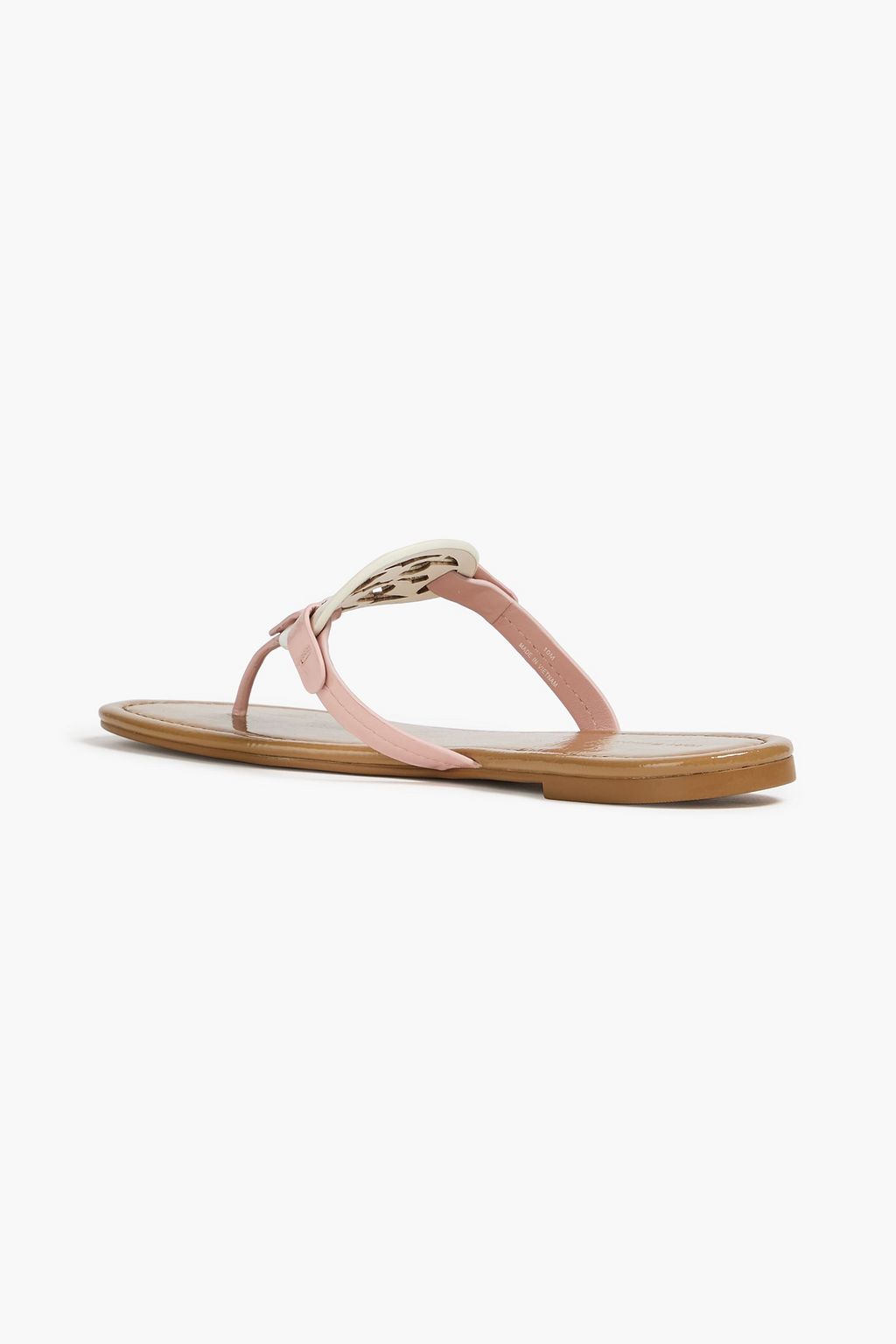 TORY BURCH Miller Sandalen aus Lackleder mit Verzierung
