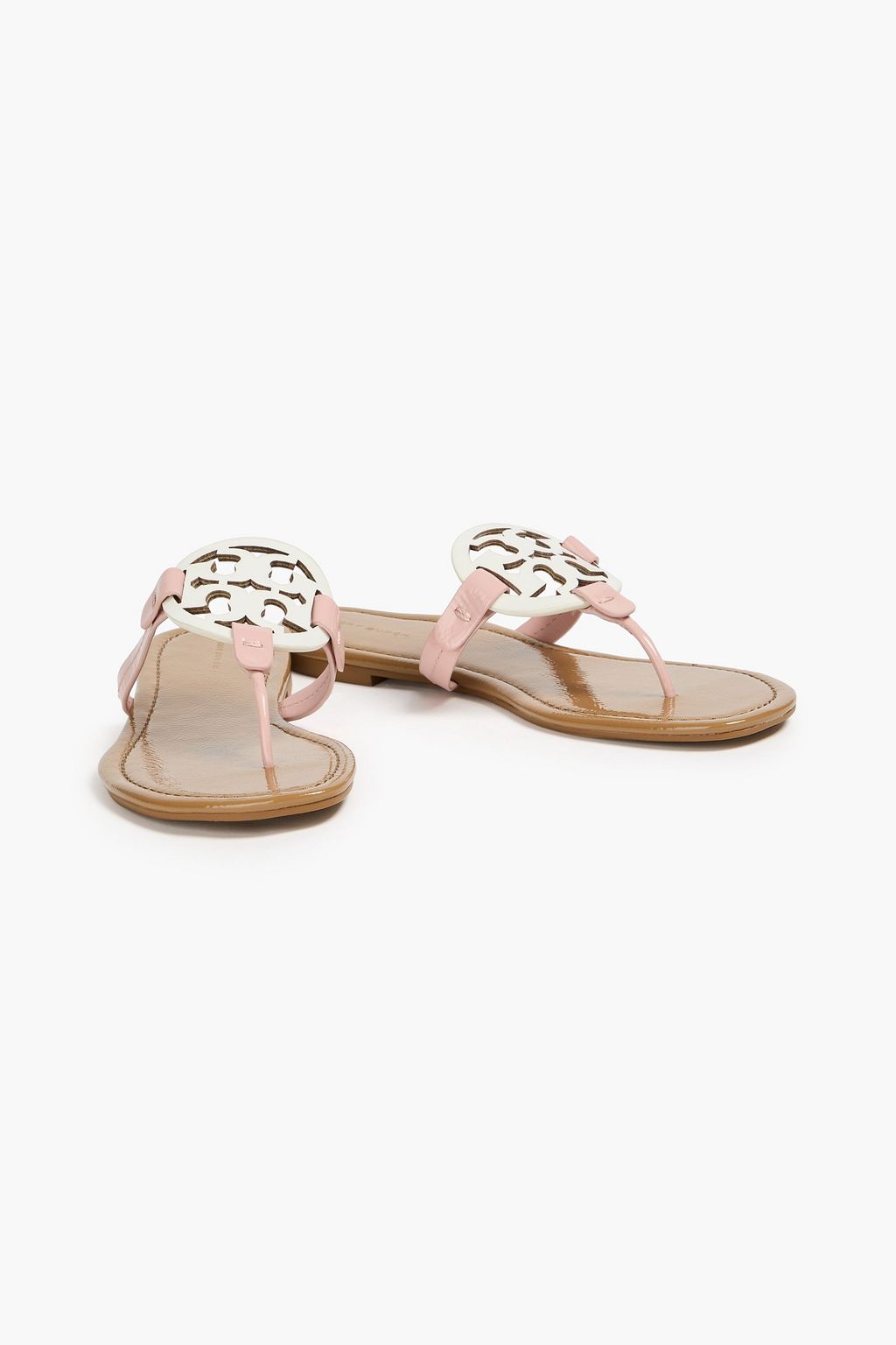 TORY BURCH Miller Sandalen aus Lackleder mit Verzierung