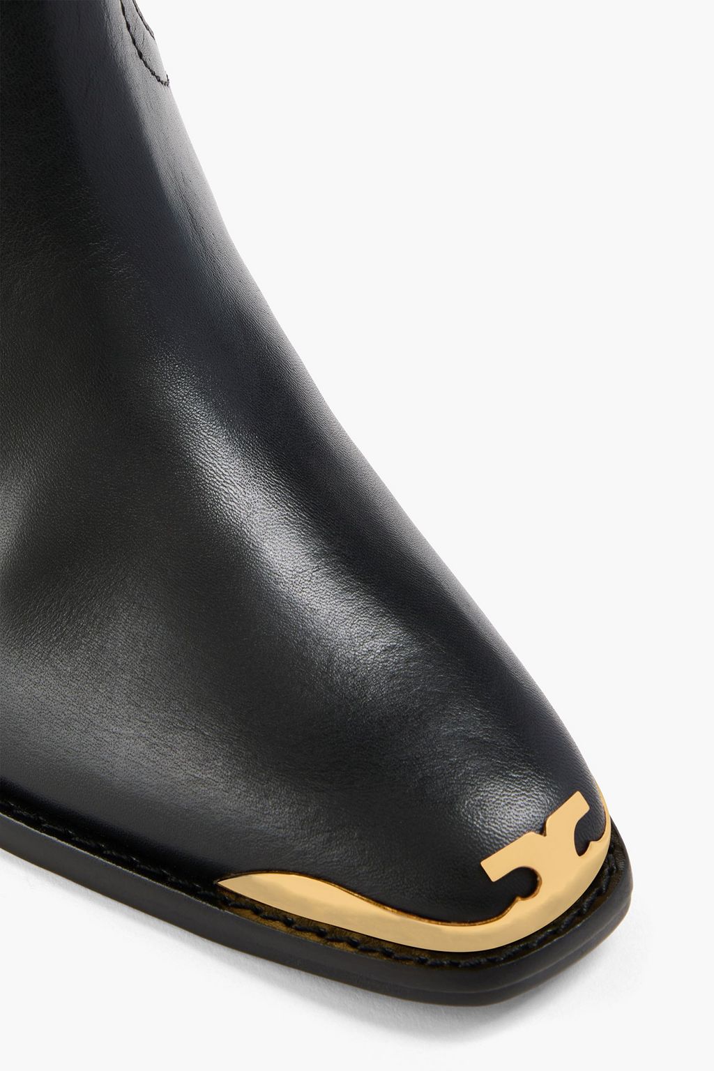 TORY BURCH Embellished leather cowboy boots