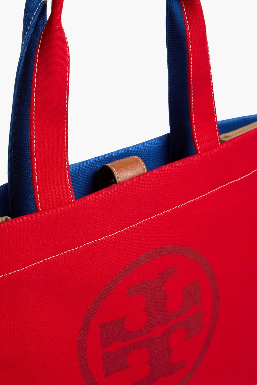 TORY BURCH Ella color-block canvas tote