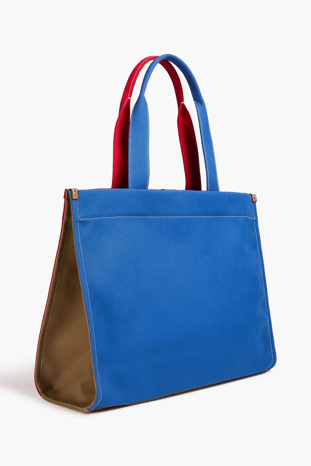TORY BURCH Ella color-block canvas tote