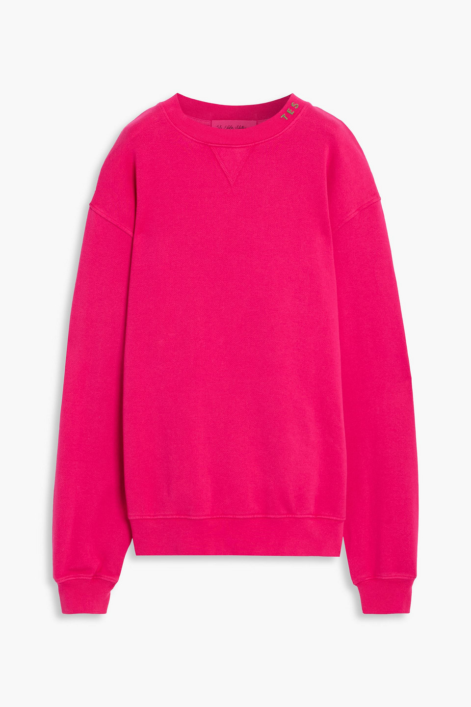 The Elder Statesman Daily Cotton And Cashmere-blend Jersey Sweatshirt In Pink