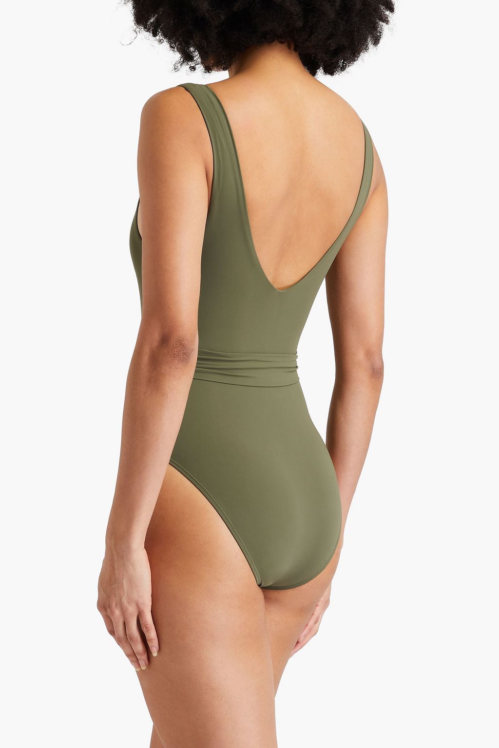 TORY BURCH Miller belted swimsuit