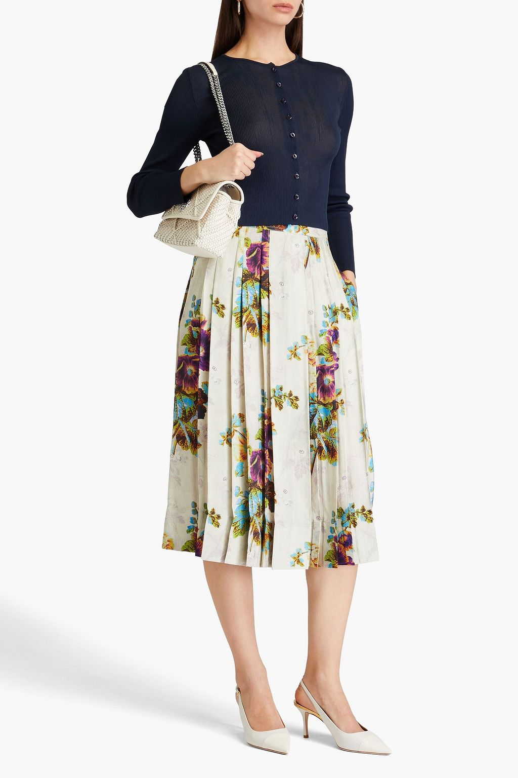 TORY BURCH كارديغان بحبكة مضلّعة