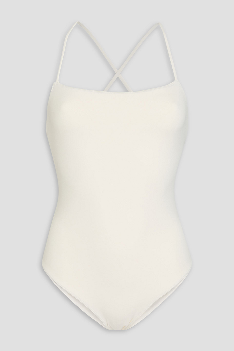 Loulou Studio White Dionysos Swimsuit In Ivory