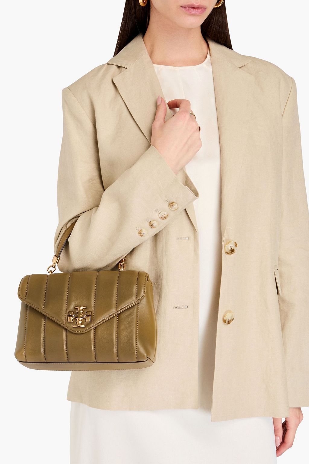 TORY BURCH Kira quilted leather tote