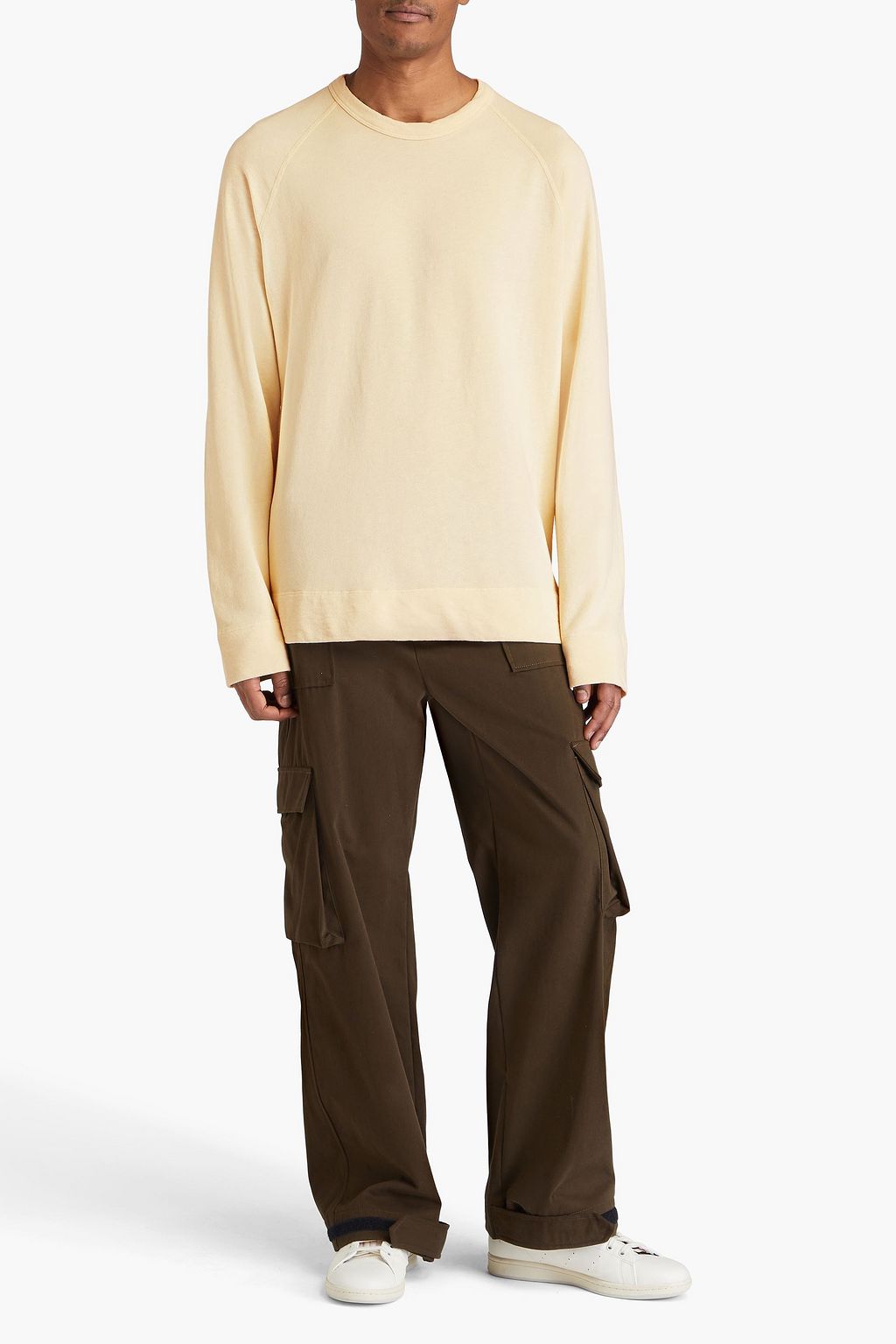JAMES PERSE French cotton-terry sweatshirt