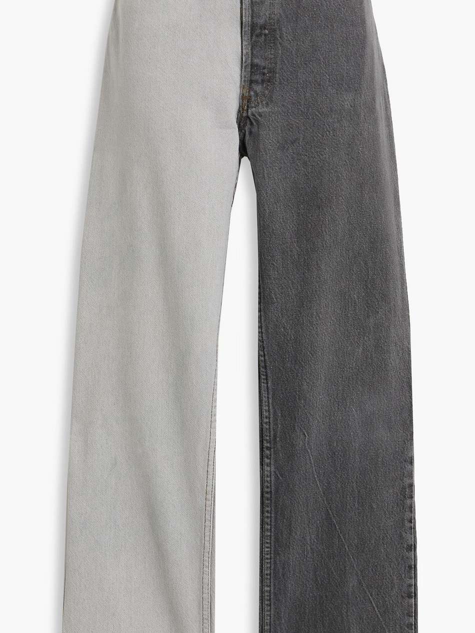 winona two-tone high-rise straight-leg jeans