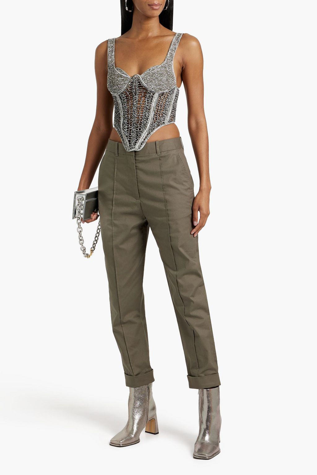 3.1 PHILLIP LIM Cotton-blend tapered pants