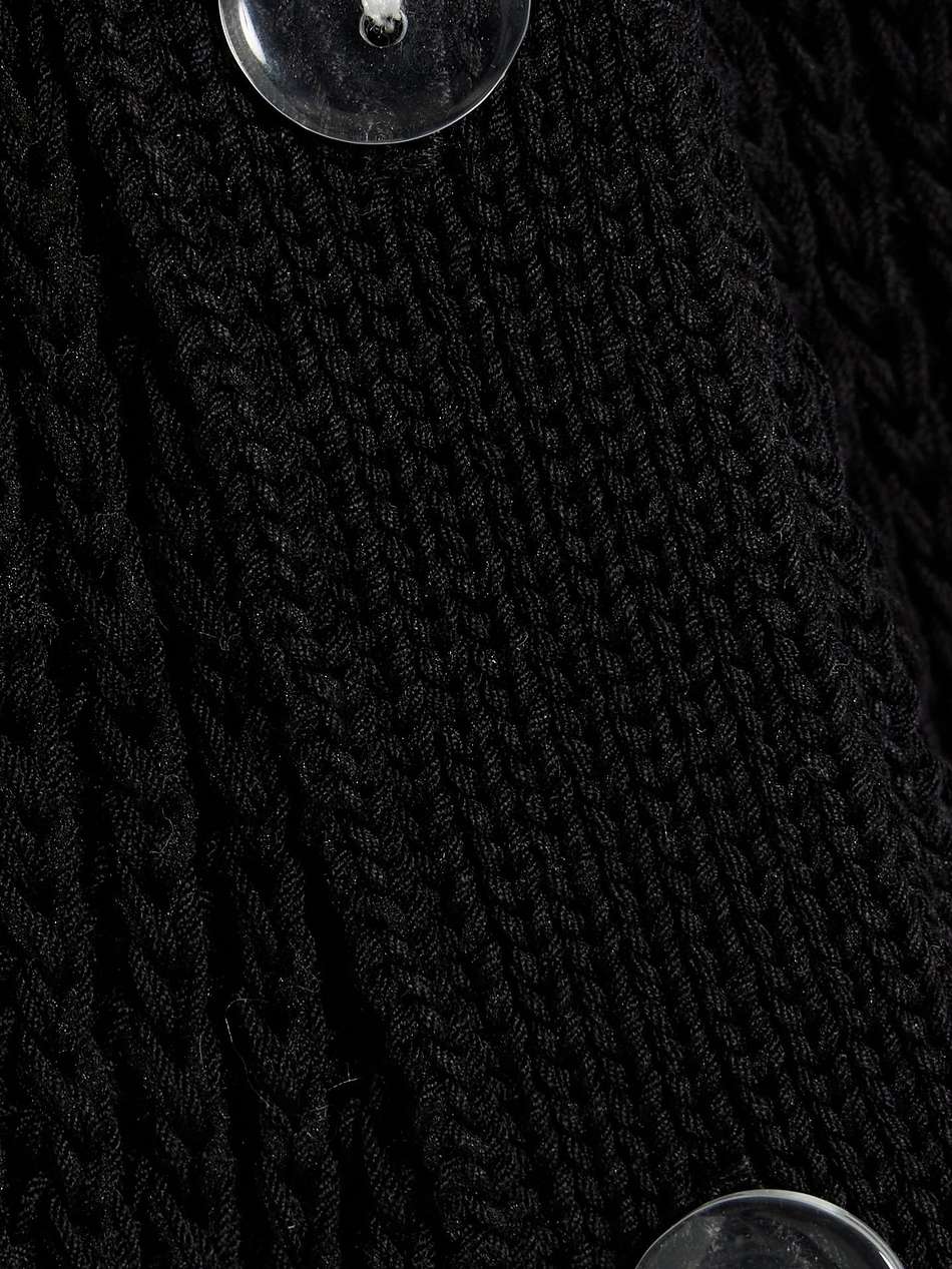 ribbed cotton-blend dress