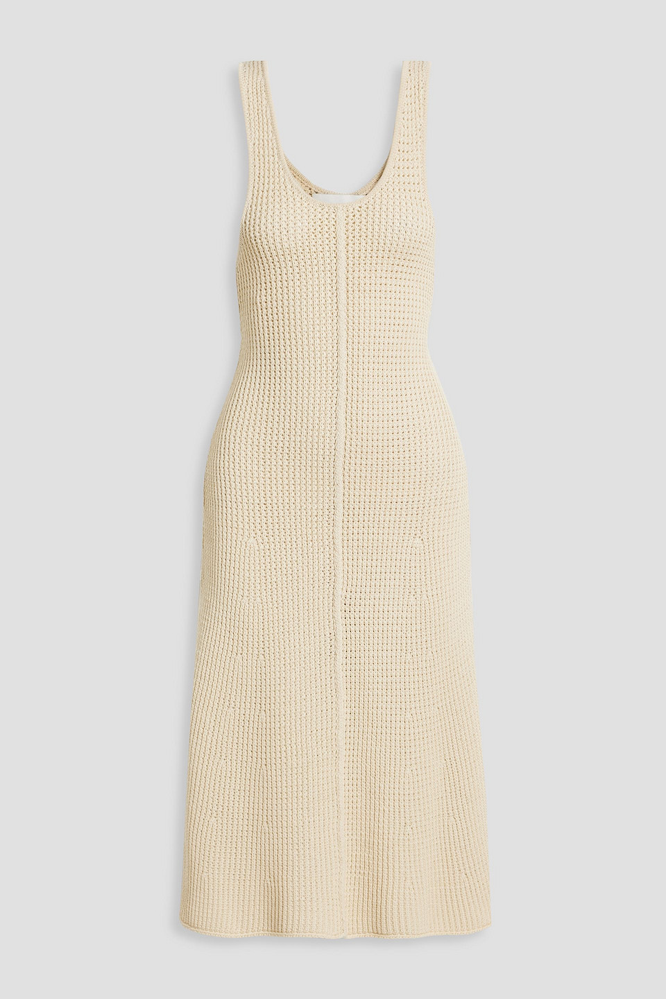 3.1 Phillip Lim Ribbed Cotton-blend Dress In Cream