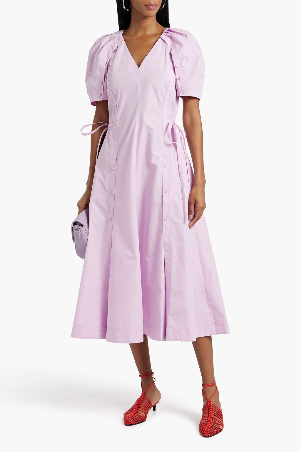 3.1 PHILLIP LIM Cotton-blend poplin midi dress