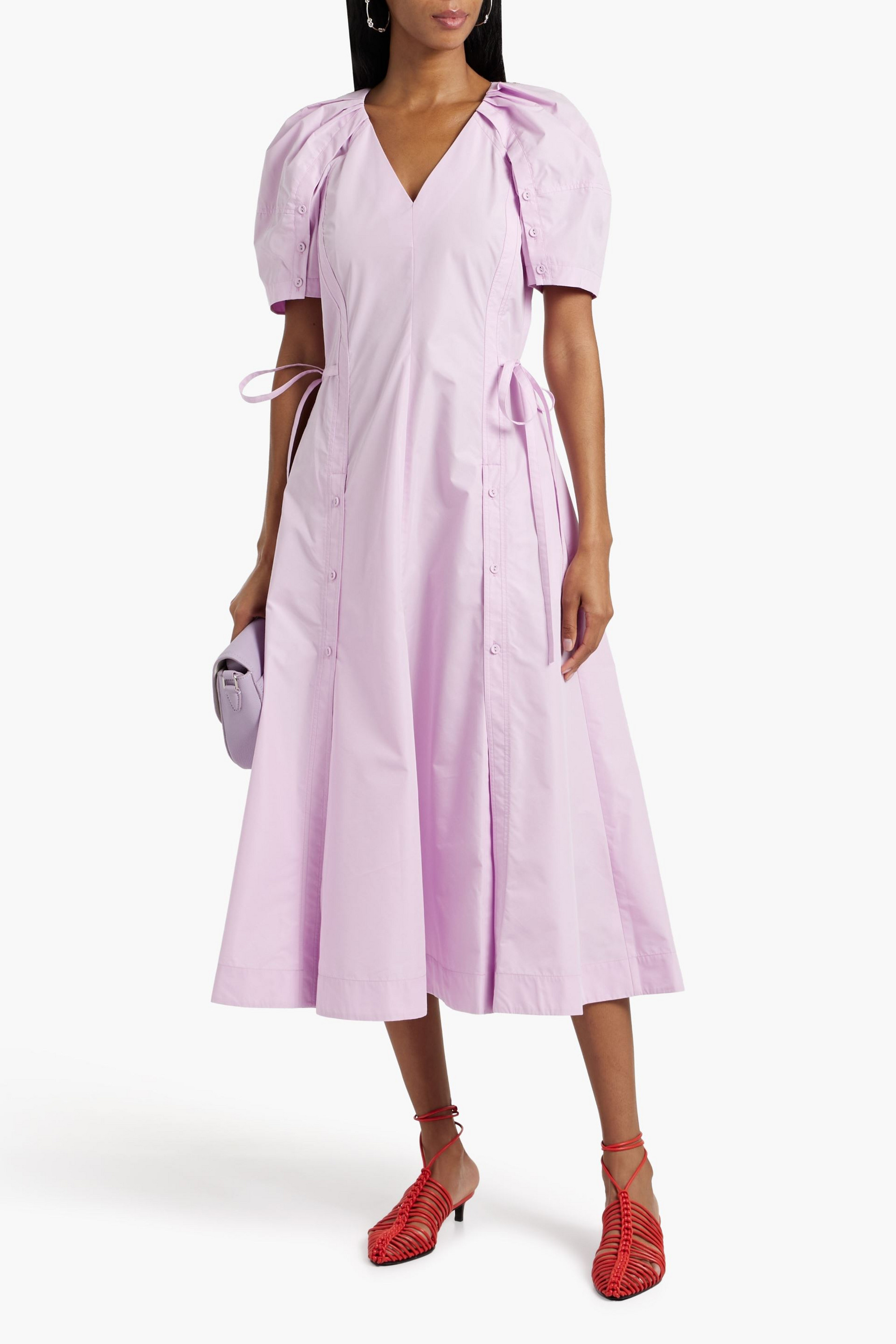 3.1 Phillip Lim Cotton-blend poplin midi dress