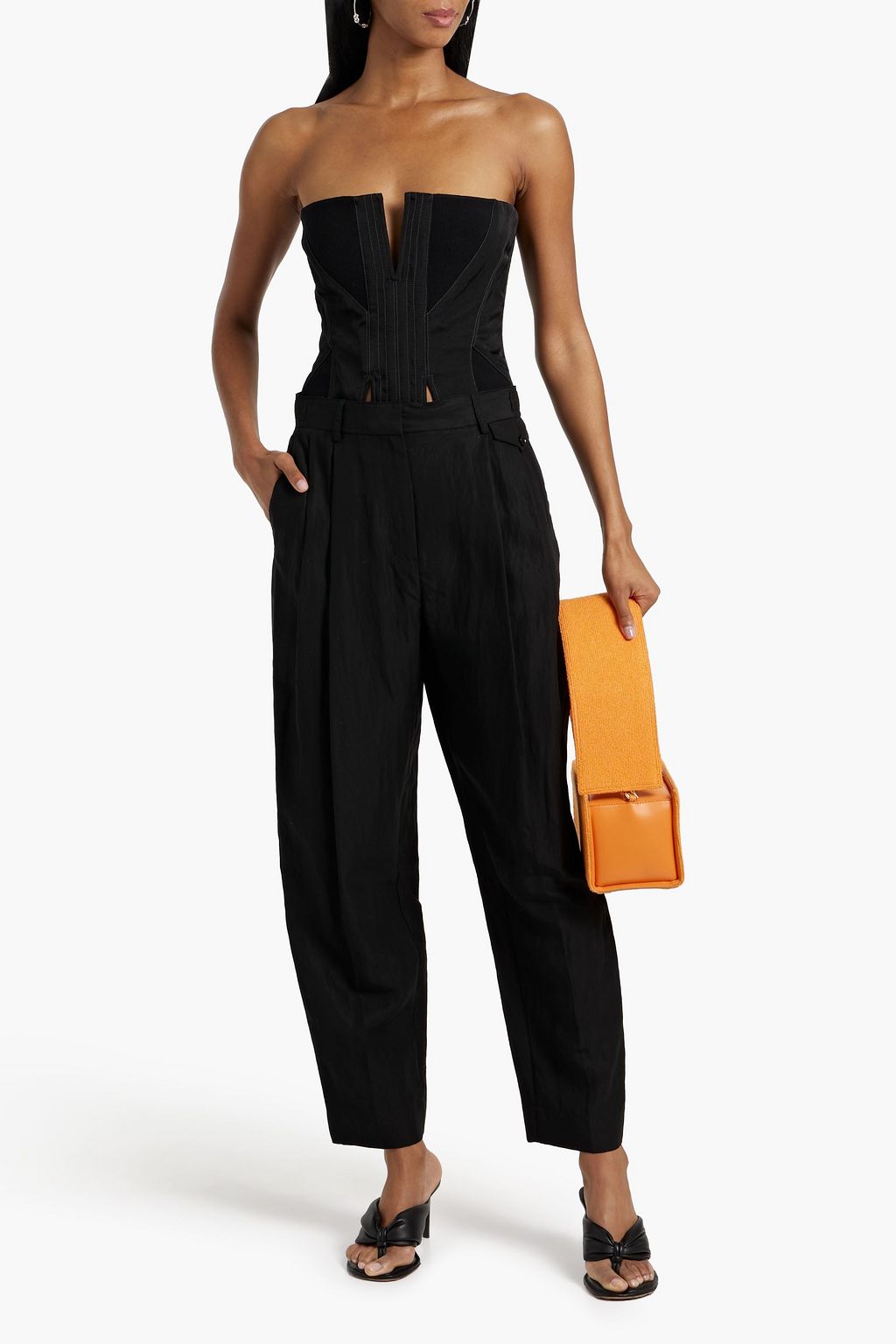 3.1 PHILLIP LIM Pleated TENCEL™-blend tapered pants