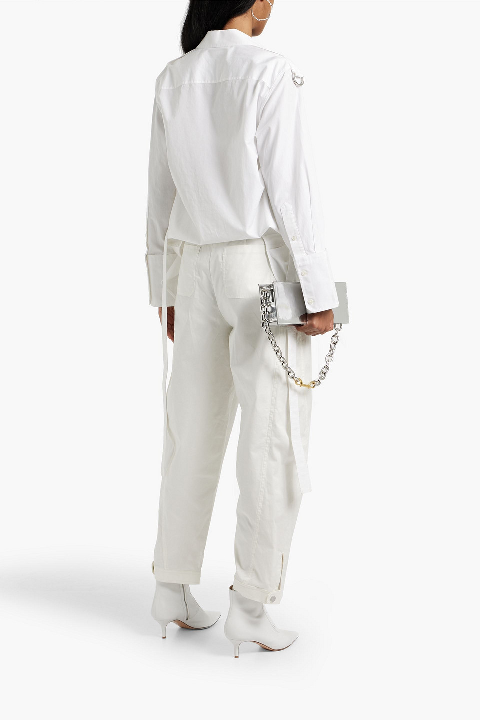 Simkhai Kairi Cotton-blend Tapered Pants In White