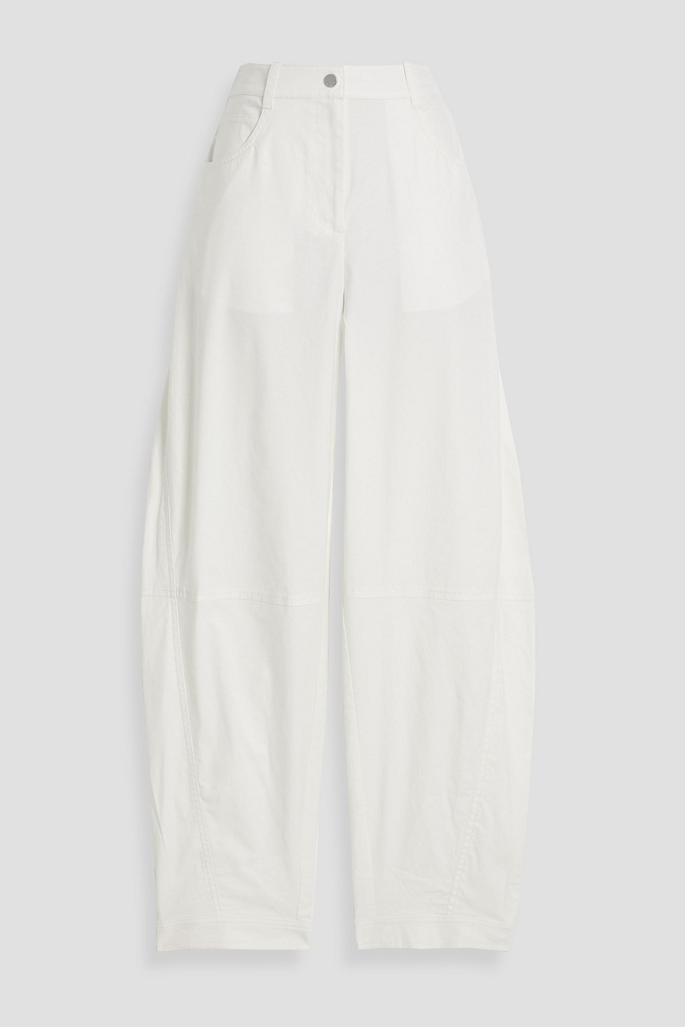 Simkhai Kairi Cotton-blend Tapered Pants In White