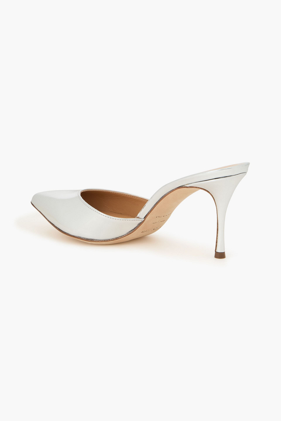  Sergio Rossi - Mules Aus Verspiegeltem Leder - Metallic - Eu 36 