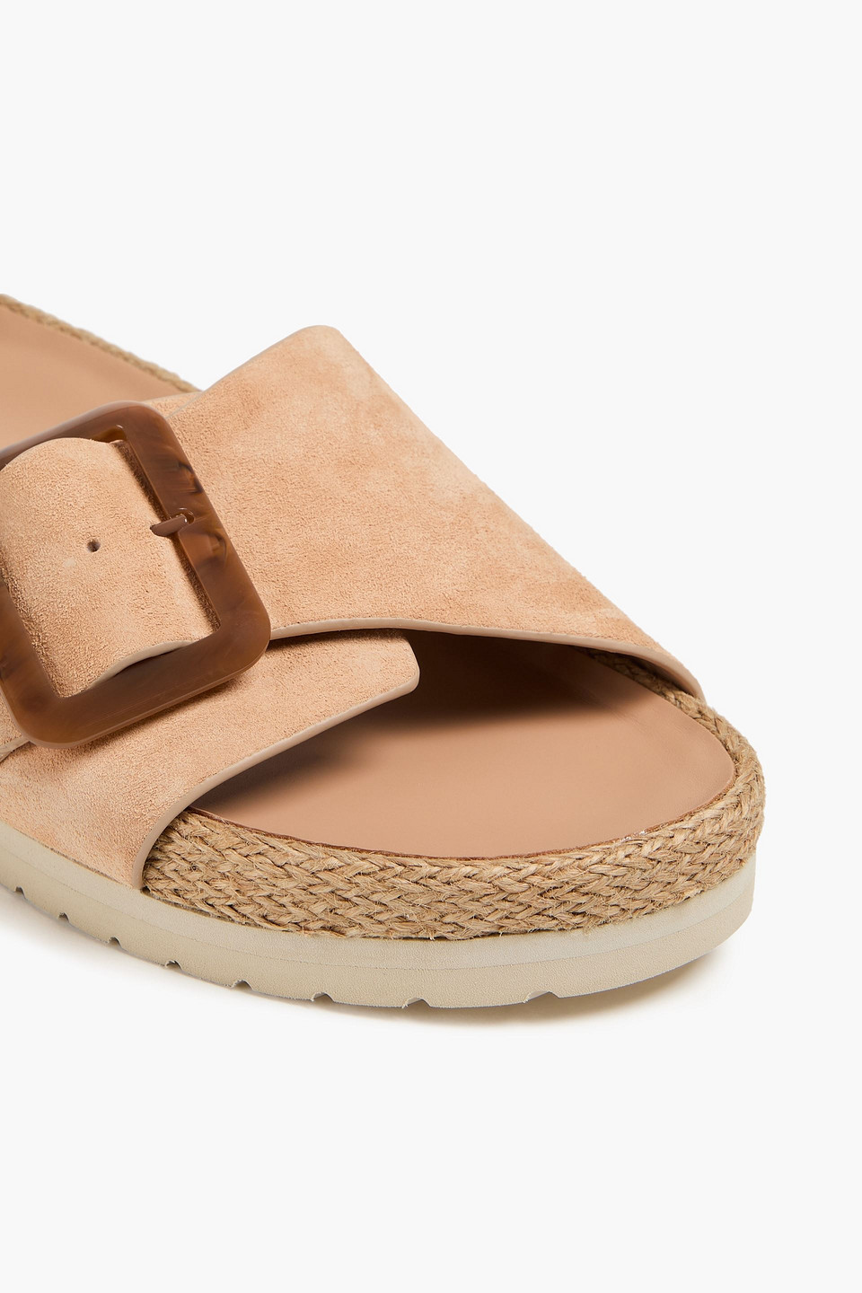 VINCE GRANT BUCKLED SUEDE SANDALS