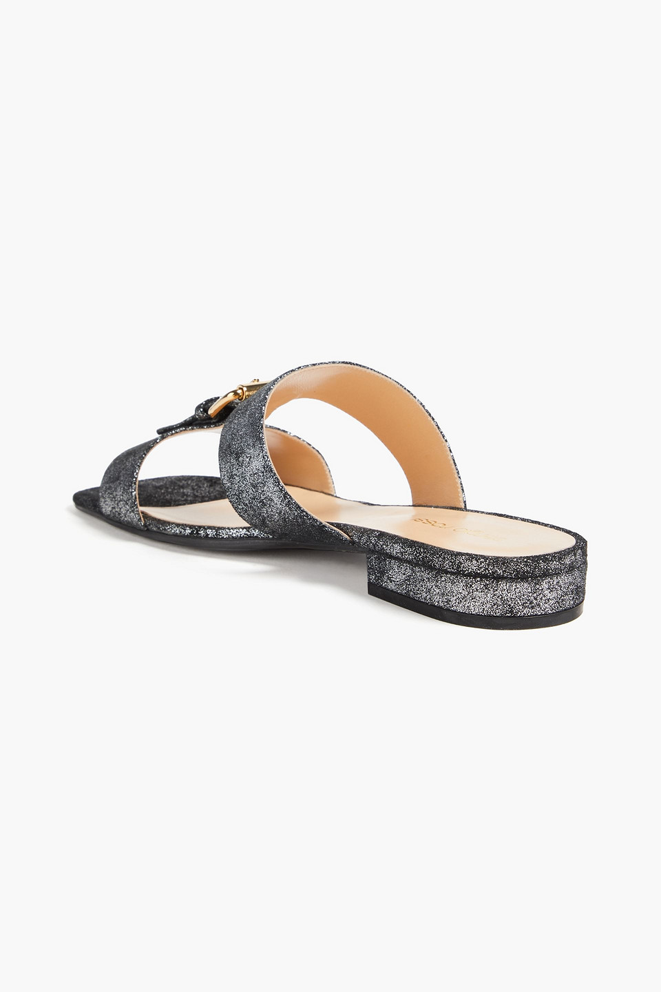  Sergio Rossi - Glittered Suede Sandals - Metallic - Eu 36 