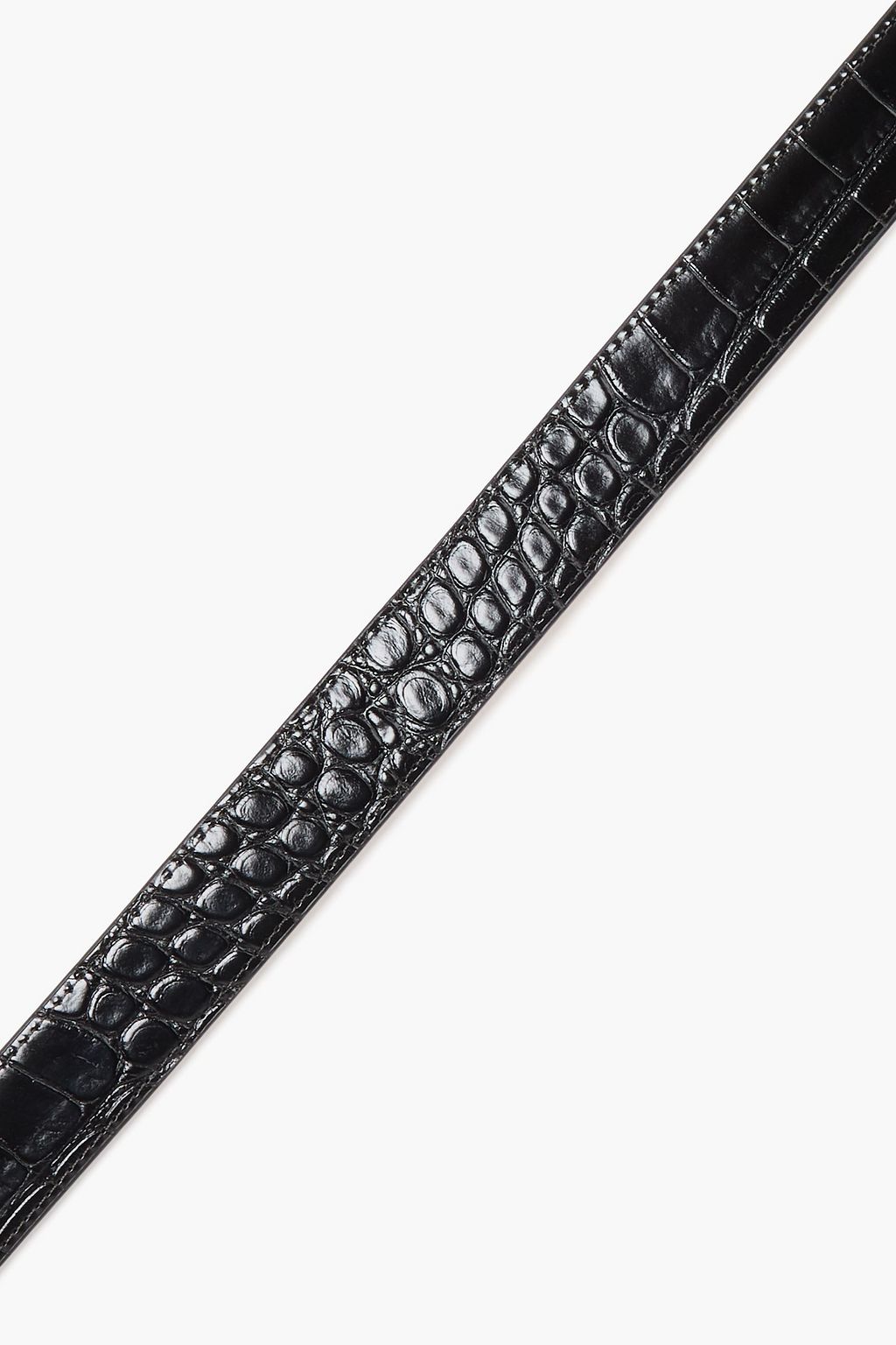 TORY BURCH 1" Kira croc-effect leather belt