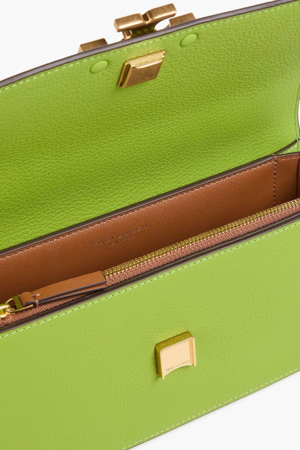 TORY BURCH Eleanor kleine Schultertasche aus Narbenleder