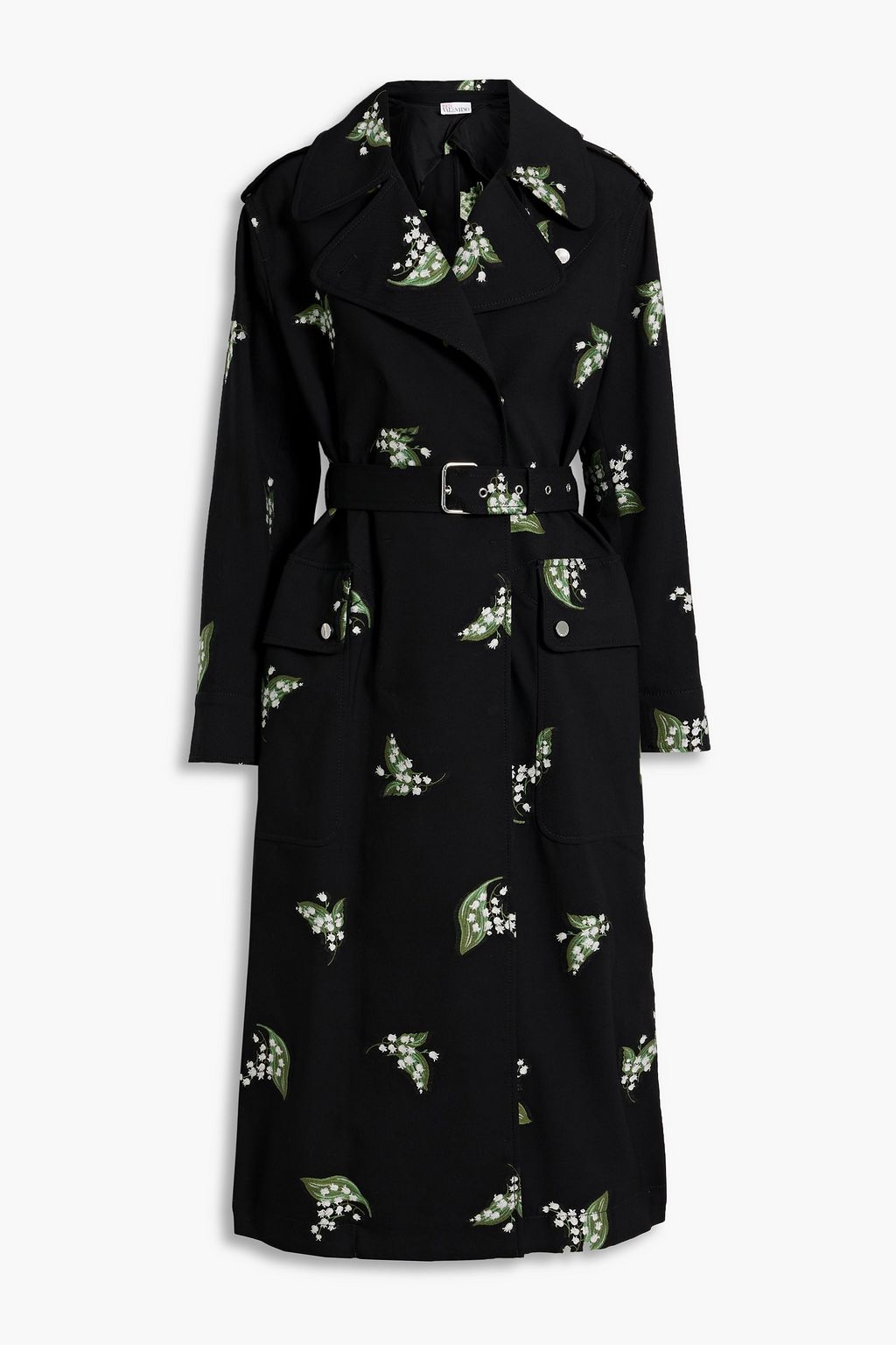 REDVALENTINO Cotton-blend jacquard trench coat | THE OUTNET