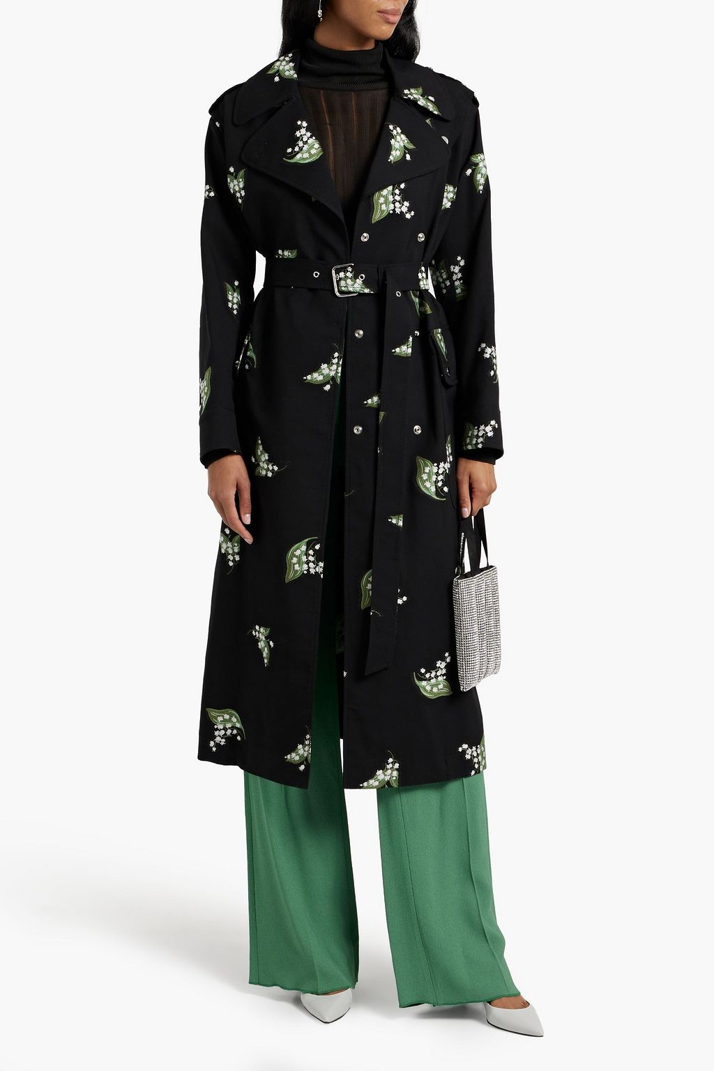 REDVALENTINO Cotton-blend jacquard trench coat | THE OUTNET