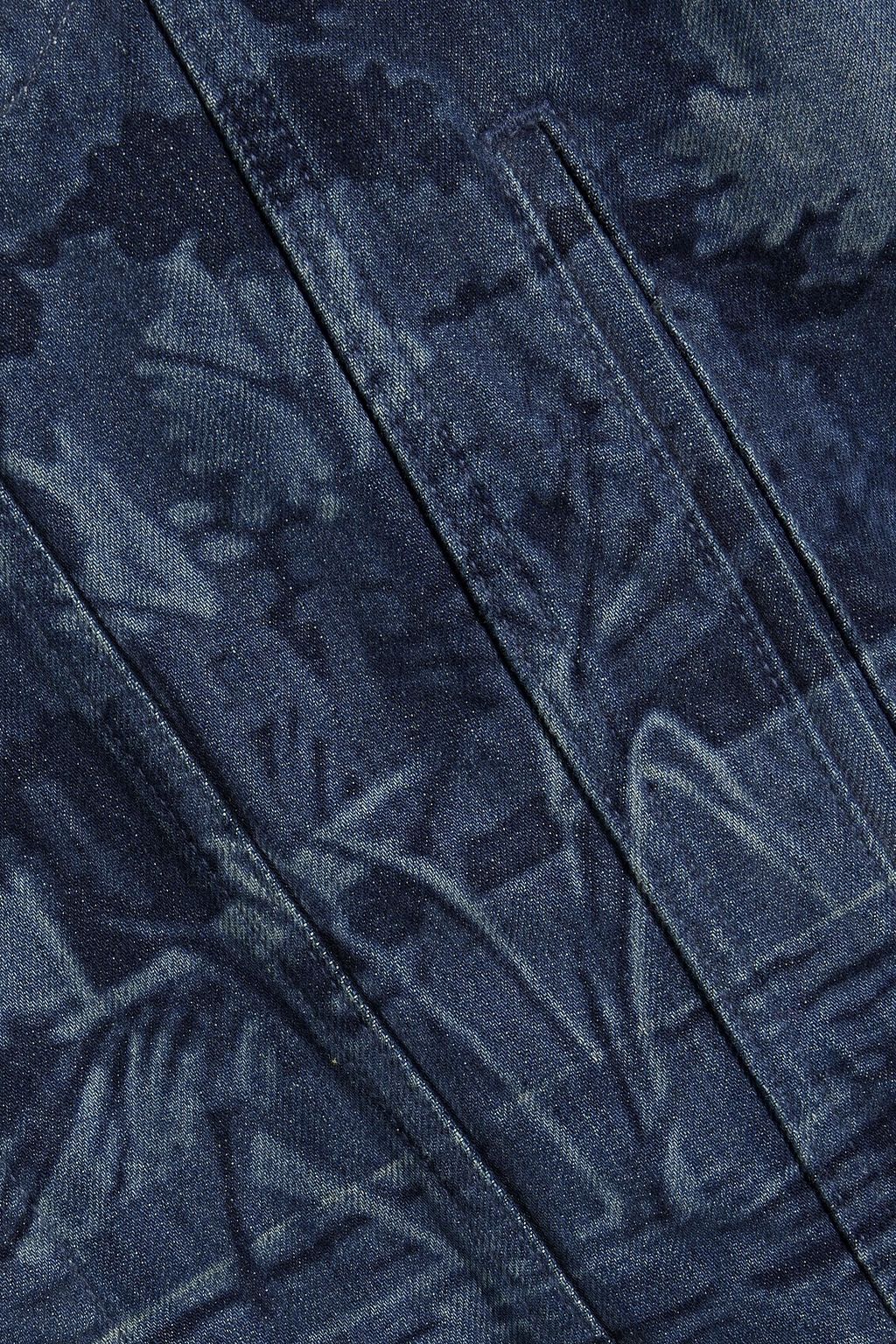 REDVALENTINO Asymmetric printed denim jacket