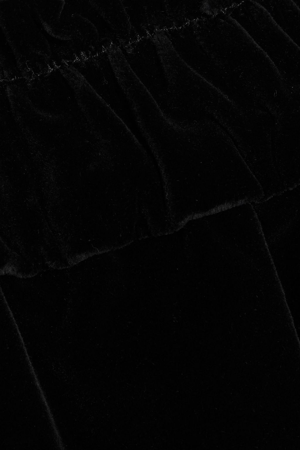 REDVALENTINO Cotton-blend velvet shorts