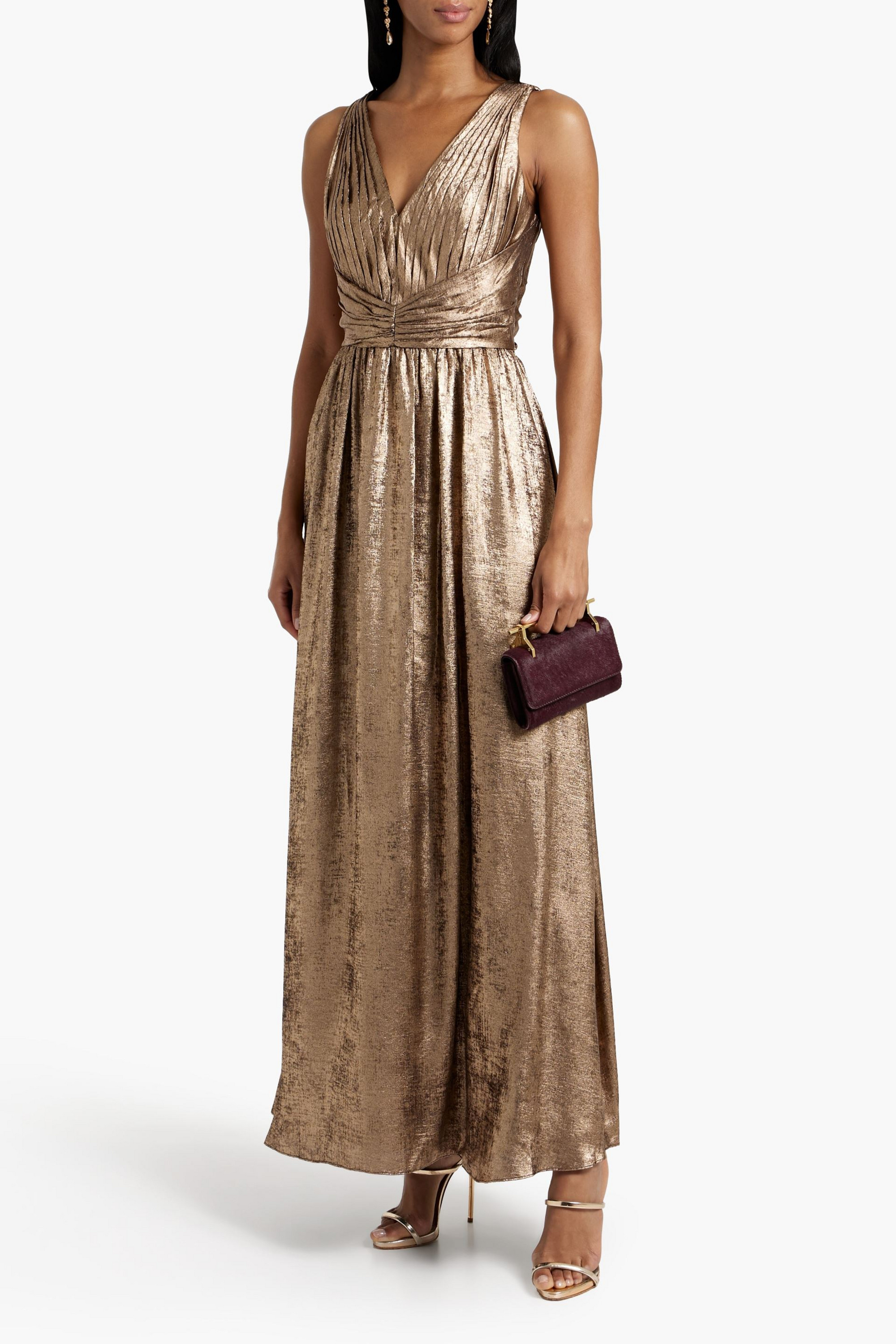 Gold bridesmaid dress