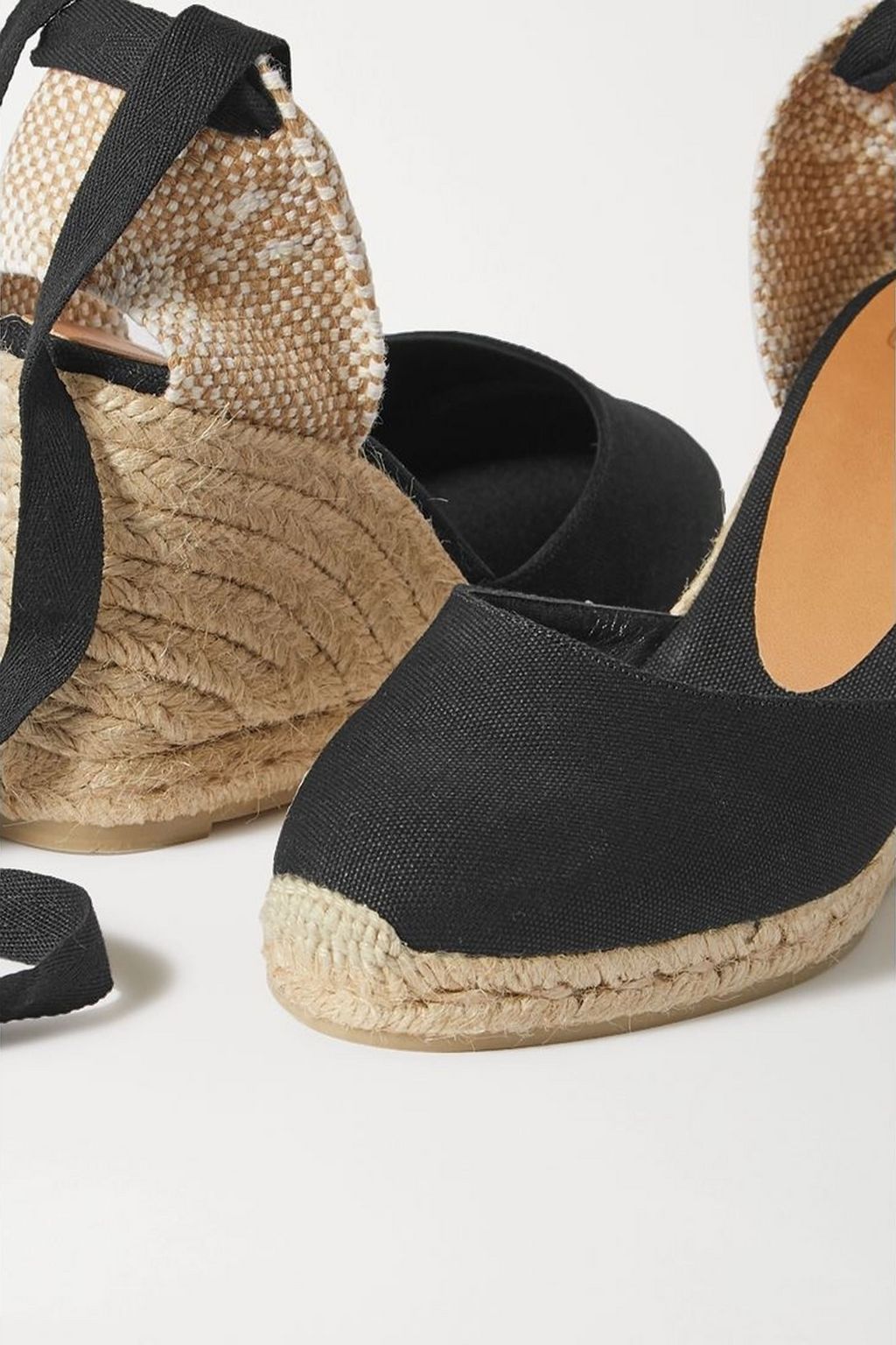 CASTAÑER Carina 80 canvas wedge espadrilles