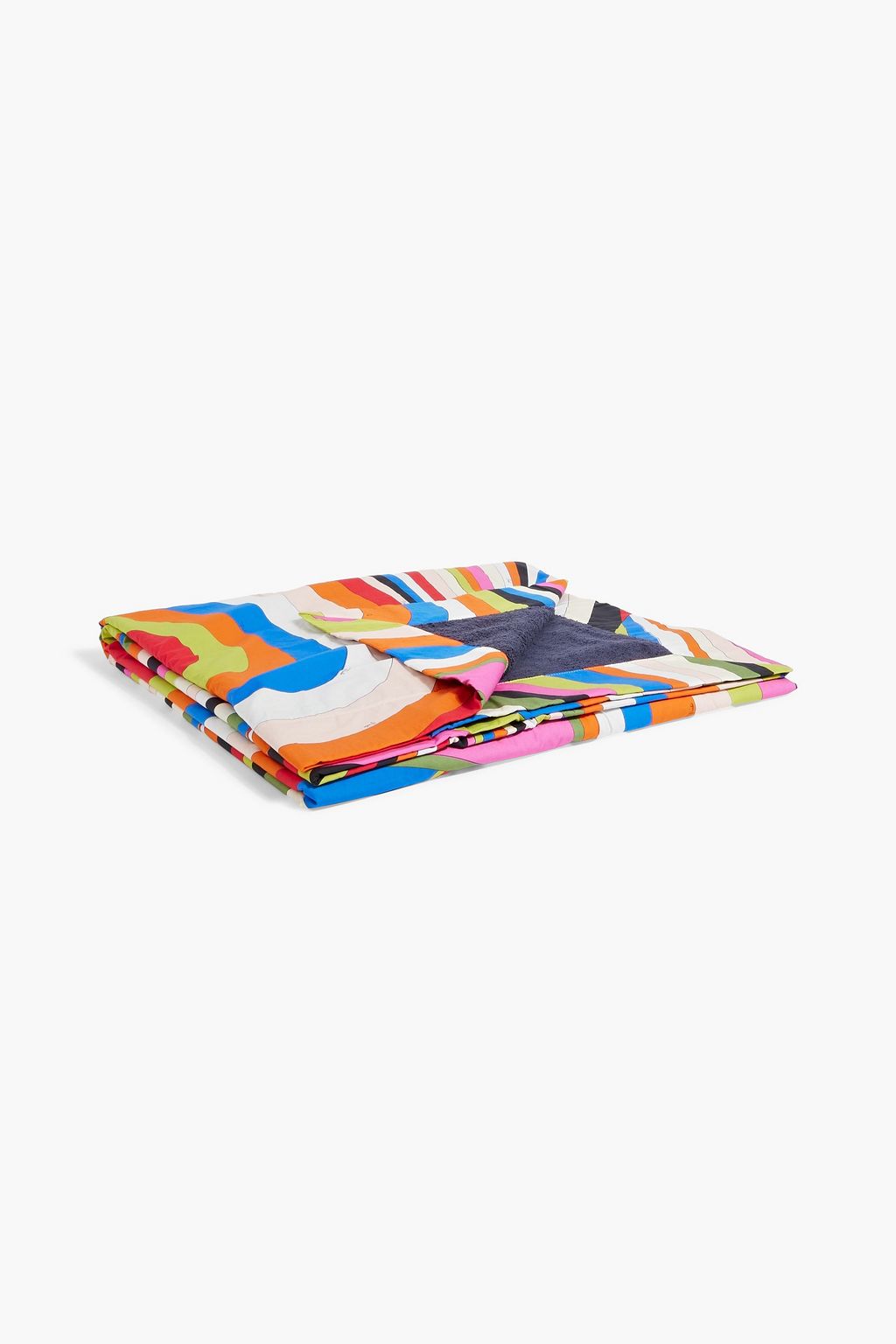 PUCCI Printed cotton-poplin and terry beach towel