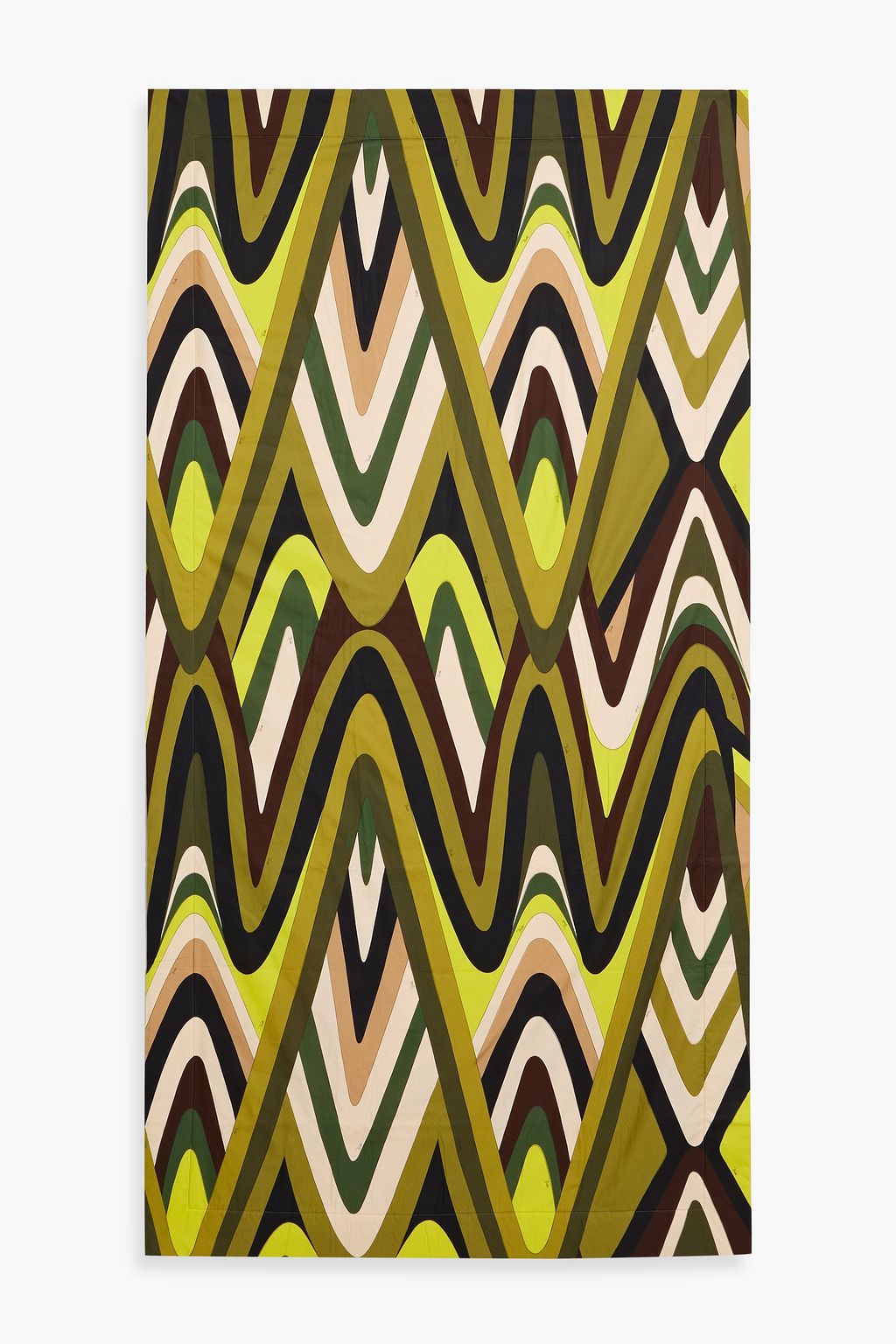 PUCCI Printed cotton-poplin and terry beach towel