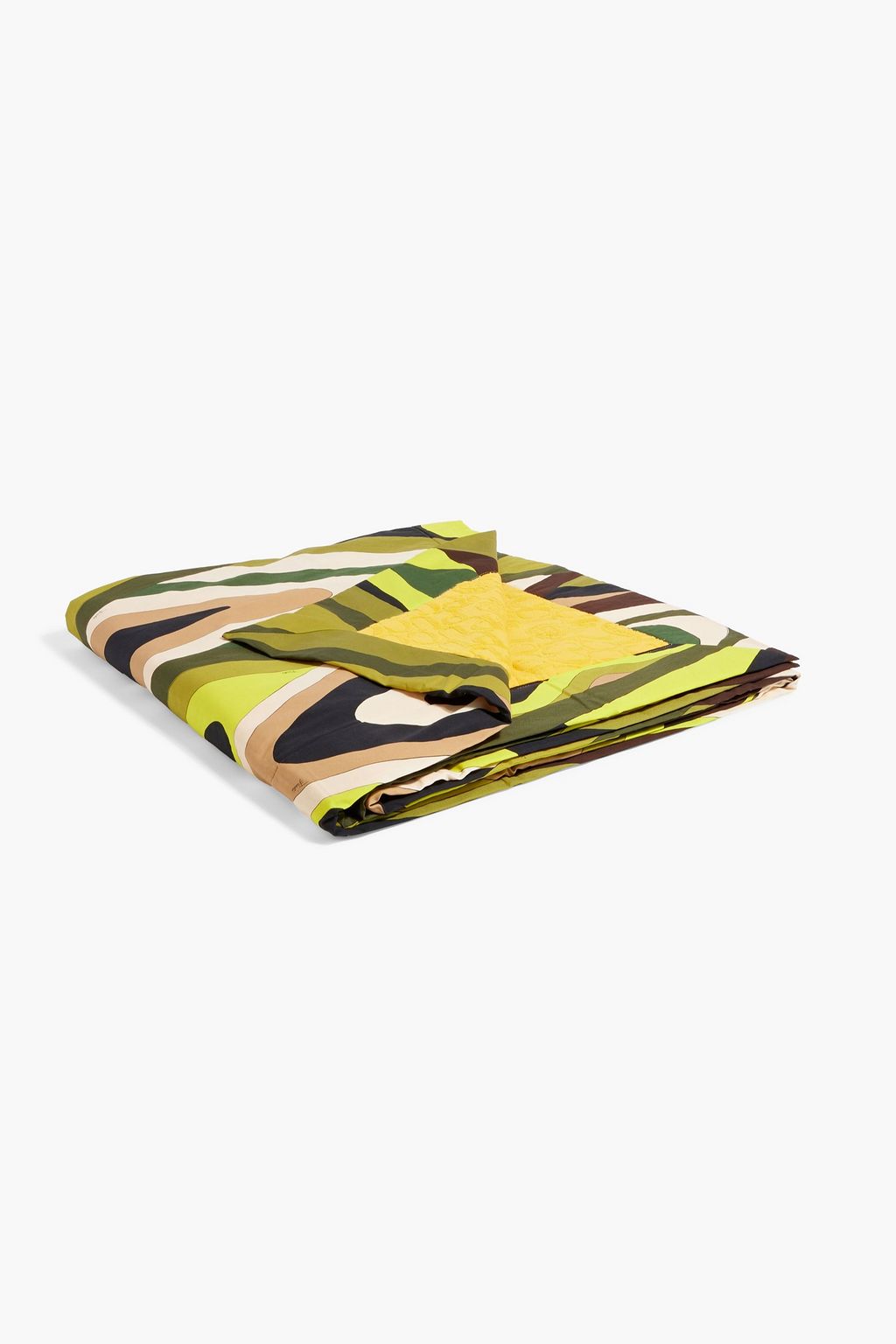 PUCCI Printed cotton-poplin and terry beach towel