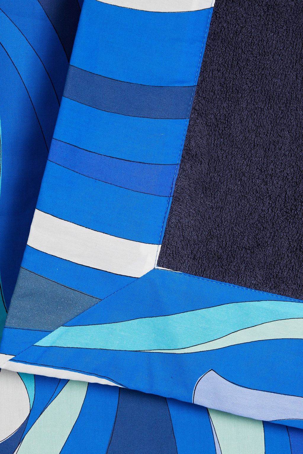 PUCCI Printed cotton-poplin and terry beach towel
