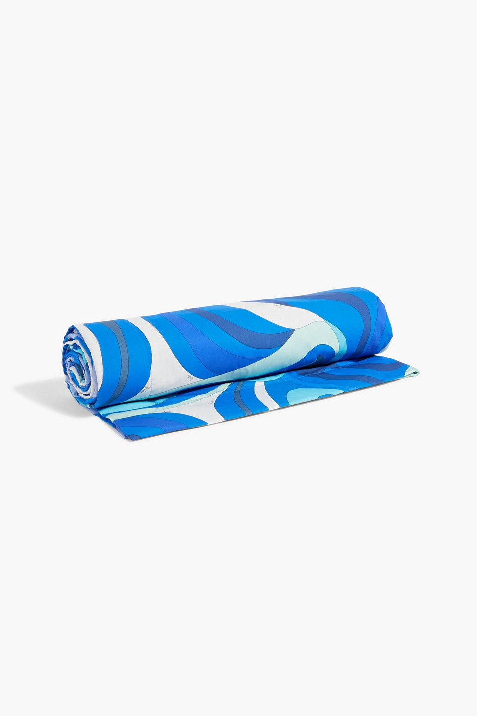 Pucci Printed Cotton-poplin And Terry Beach Towel In Royal Blue