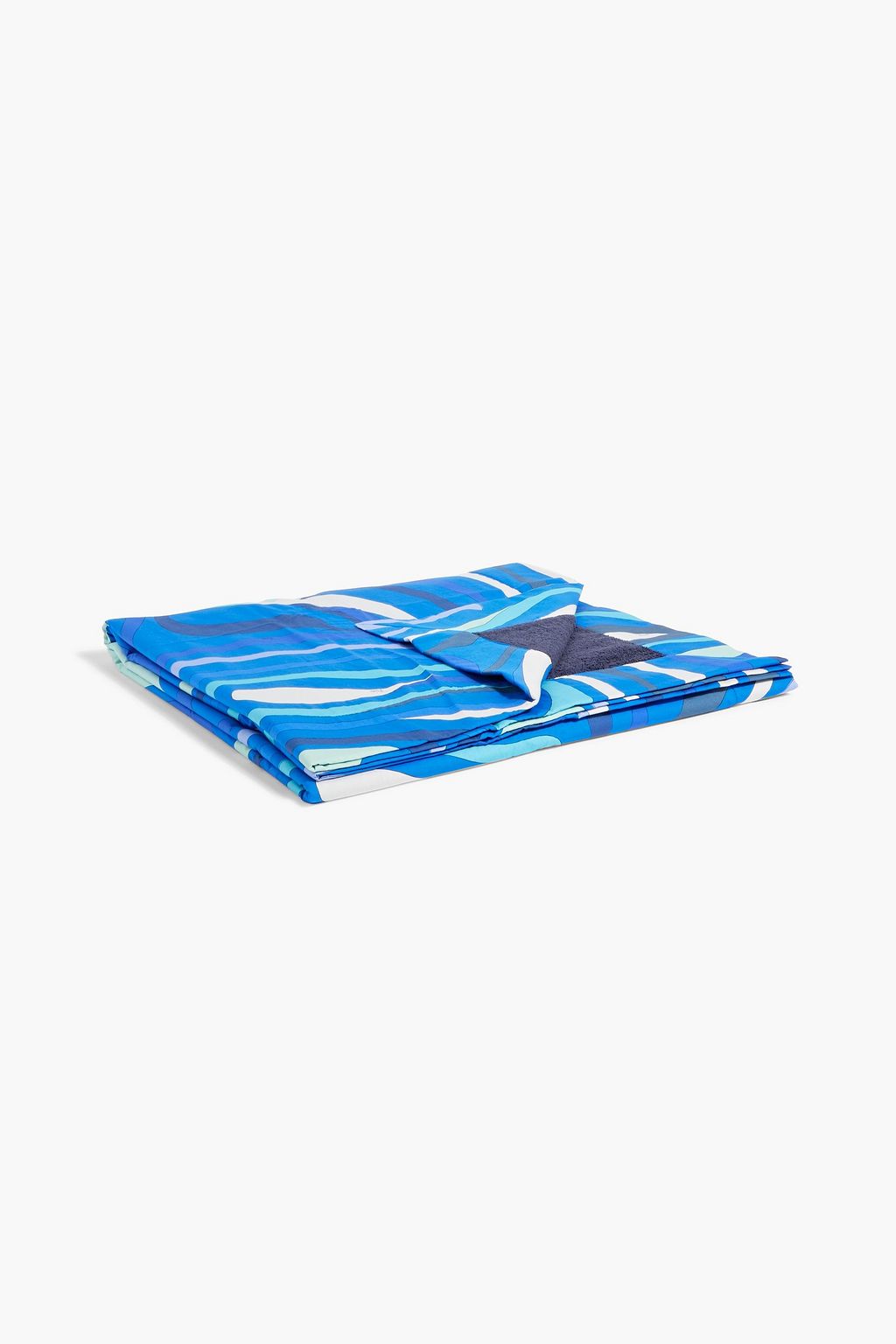 PUCCI Printed cotton-poplin and terry beach towel