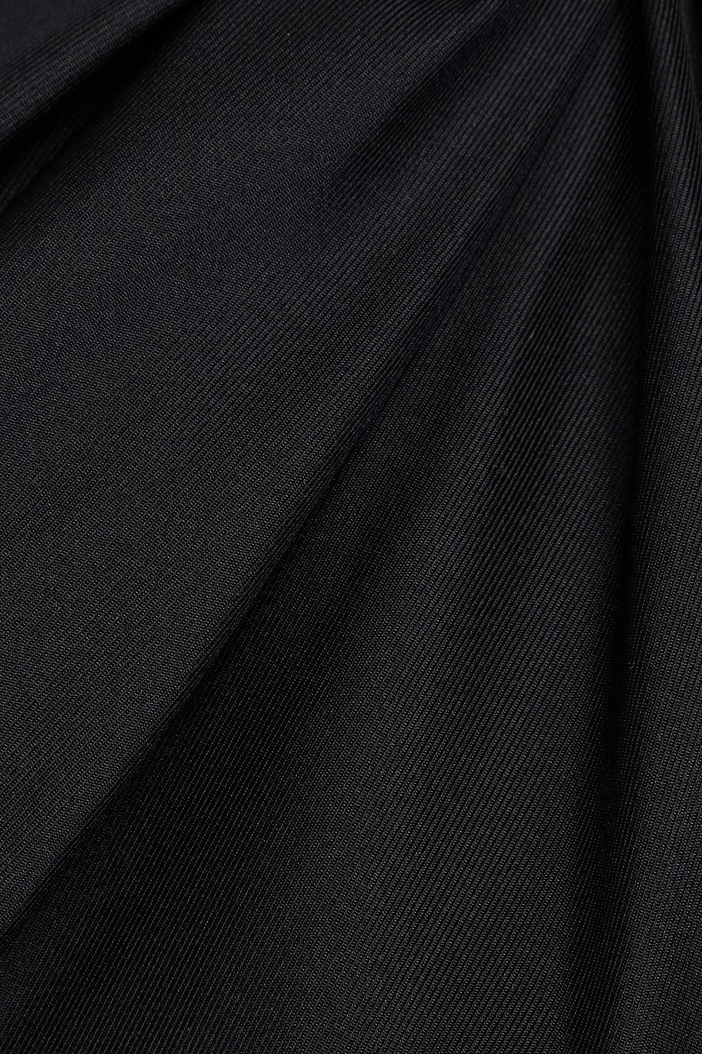 LOULOU STUDIO فستان متوسط الطول من تويل الحرير بكتف واحد