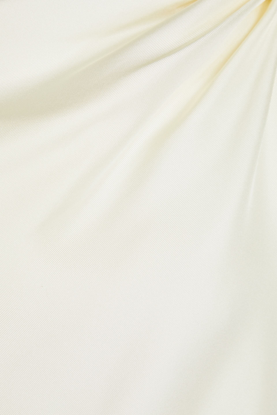 Loulou Studio Adiran One-shoulder Twisted Silk-twill Top In Ecru