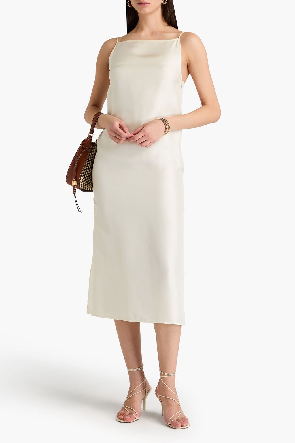 LOULOU STUDIO Sulum silk-twill midi dress