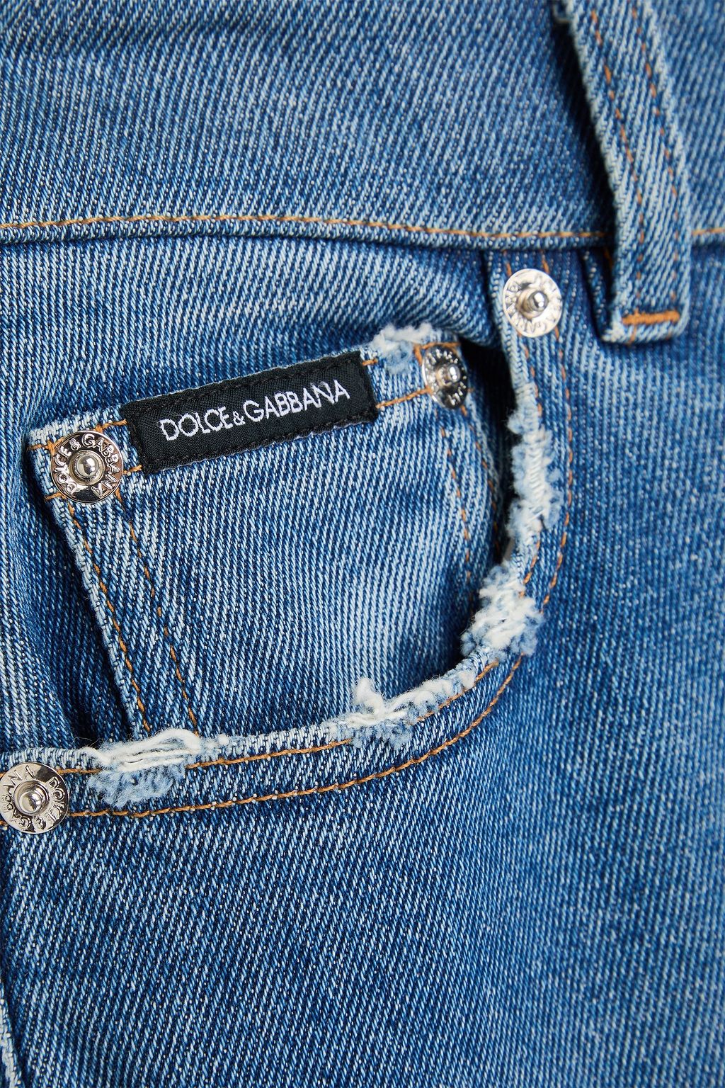 DOLCE&GABBANA جينز بأرجل ضيقة وبخصر مرتفع