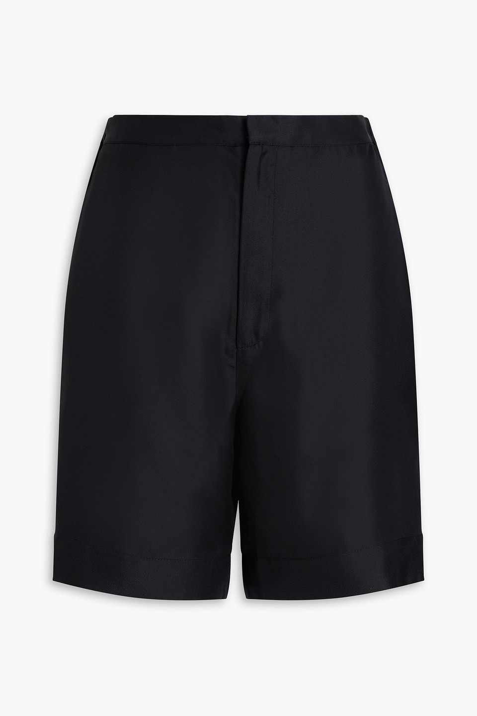 Loulou Studio Poseidon Shorts Aus Seiden-twill In Black