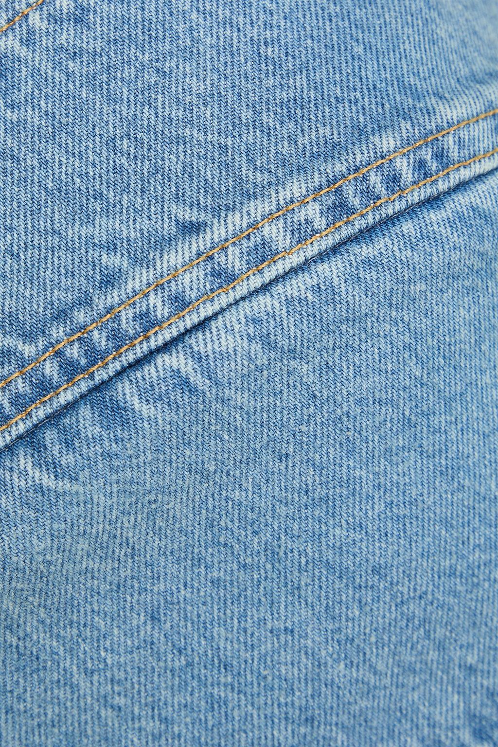 LOULOU STUDIO Anet Cropped Oberteil aus Denim