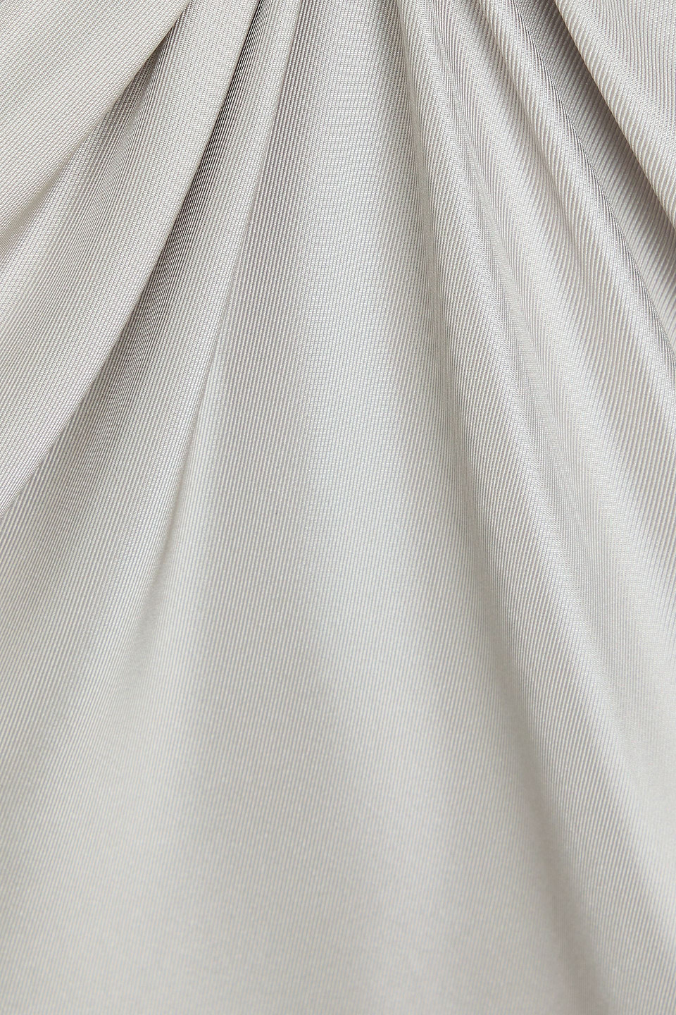 LOULOU STUDIO ADELA ONE-SHOULDER SILK-TWILL MIDI DRESS