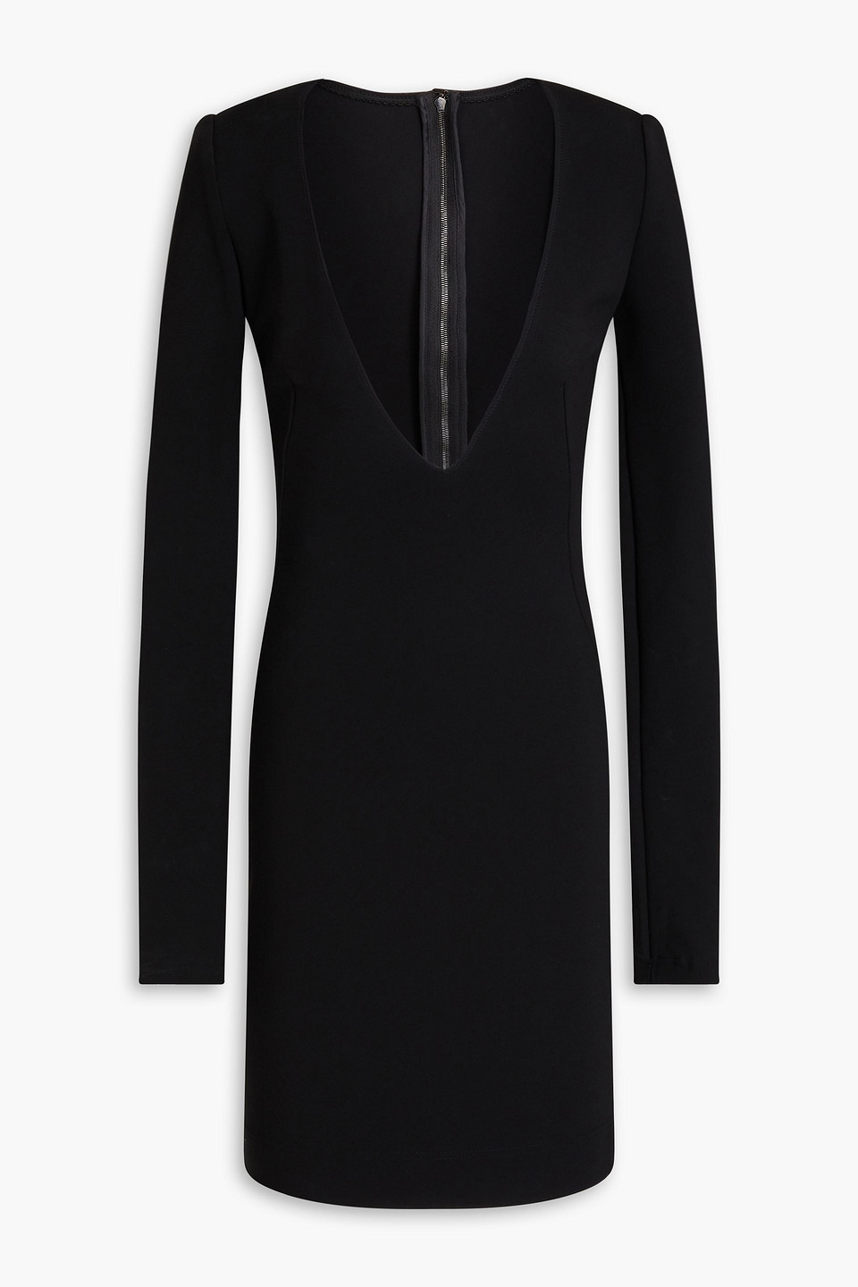 Dolce & Gabbana Crepe Mini Dress In Black