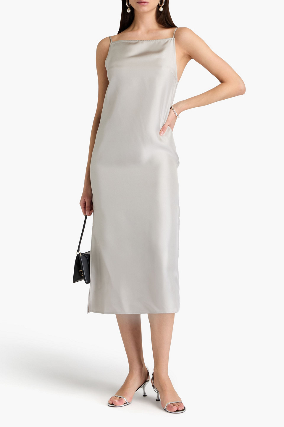 LOULOU STUDIO SULUM SILK-TWILL MIDI DRESS