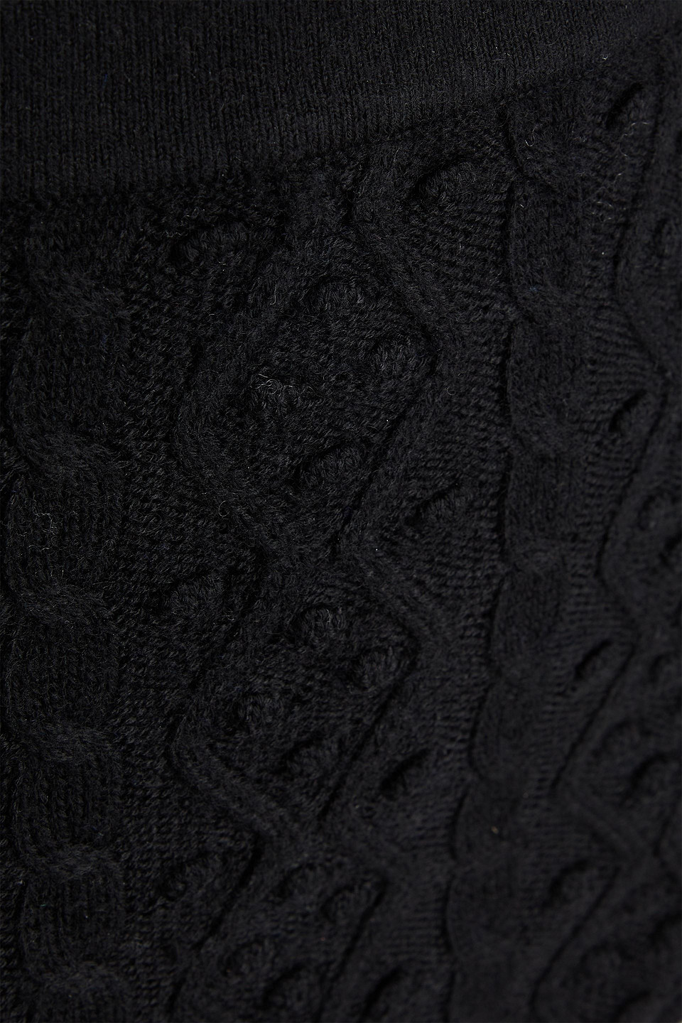LOULOU STUDIO ABELIA CABLE-KNIT WOOL AND CASHMERE-BLEND SHORTS