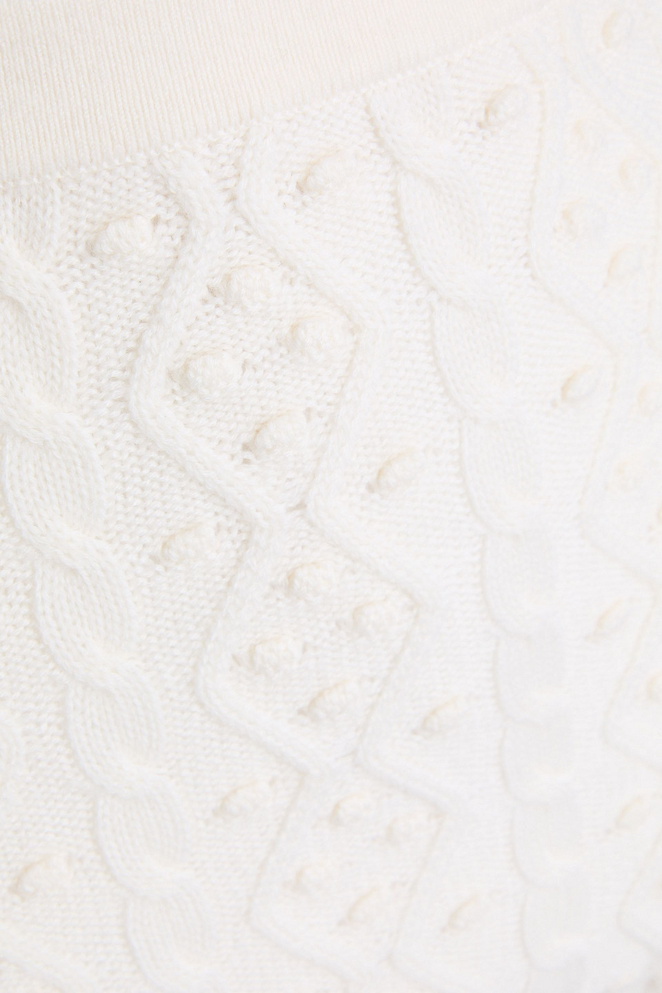 LOULOU STUDIO ABELIA CABLE-KNIT WOOL AND CASHMERE-BLEND SHORTS