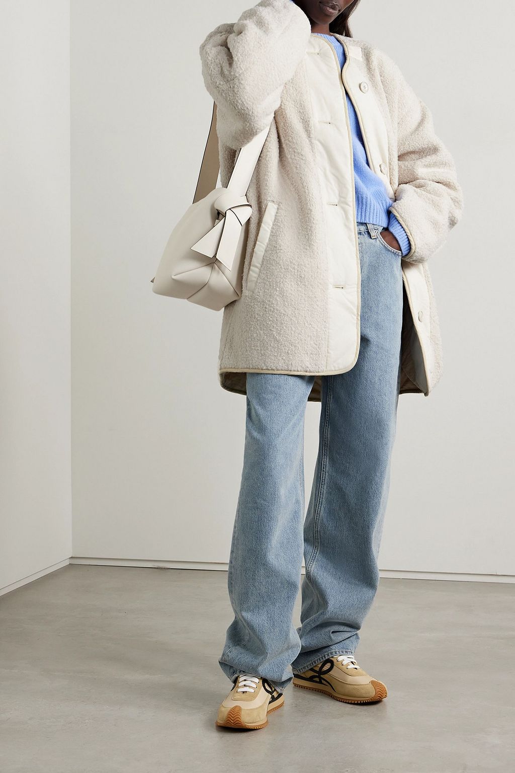 MARANT ÉTOILE Himemma reversible shell and cotton-fleece jacket
